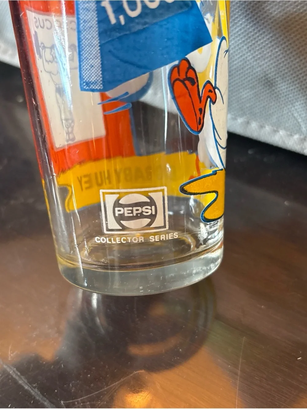 Big Baby Huey Cartoon Collectible Glass - Pepsi 1970s